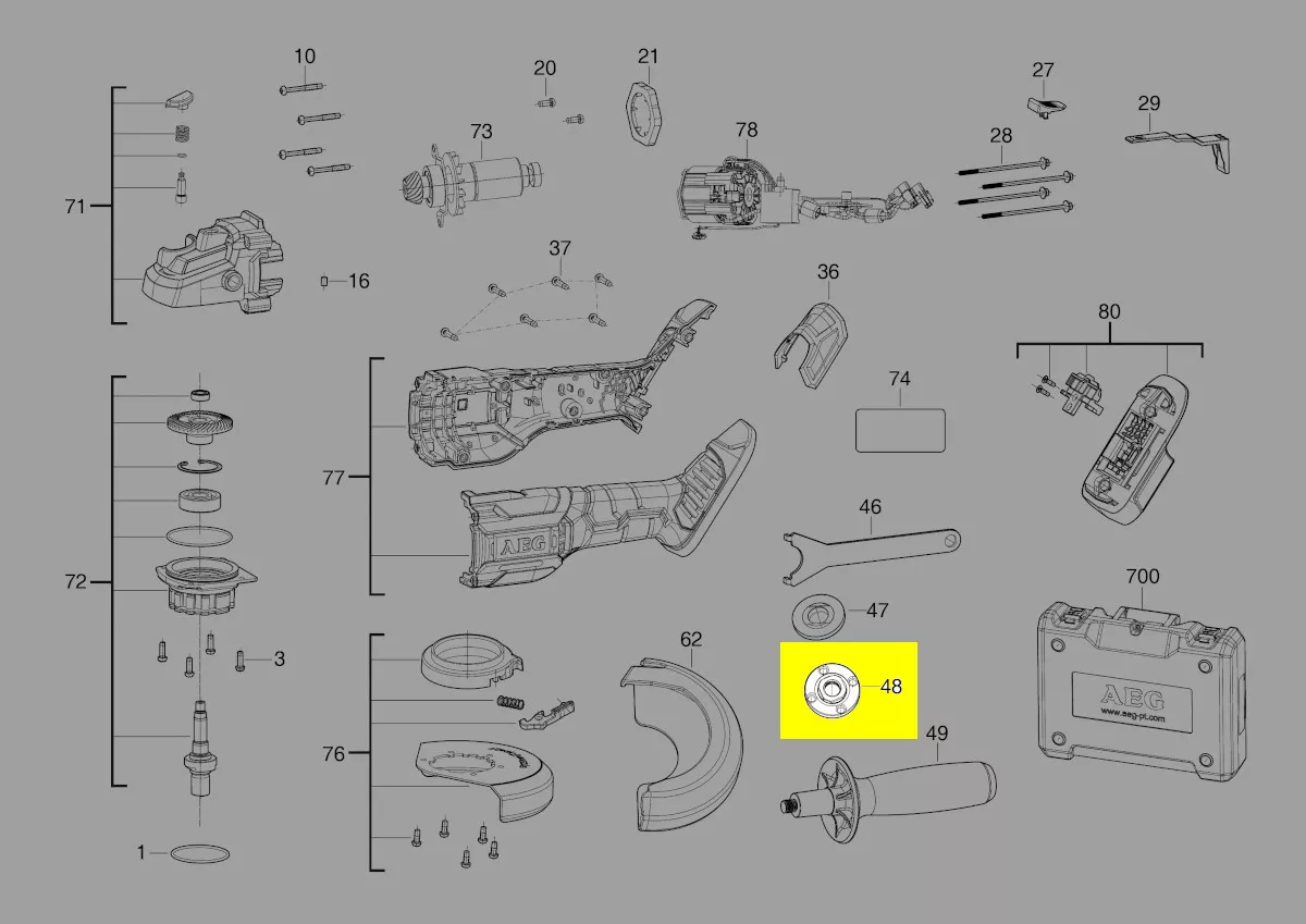 Écrou M14 réf. 4931466488 AEG
